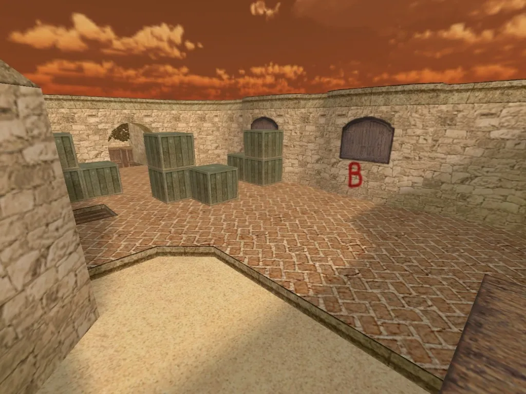 Скриншот  de_deltareid_sr2012 карта для CS 1.6: баланс сторон, тактика, bоты .nav и оптимизация