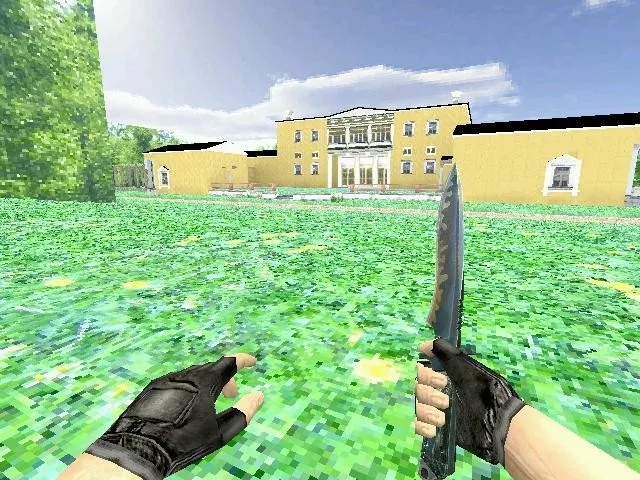 Скриншот Карта de_dvorec для CS 1.6: точки, маршруты, настройка ботов и оптимизация карты