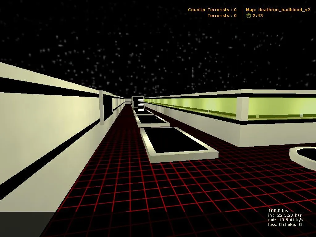 Скриншот  deathrun_badblood_v2 для CS 1.6: уровни, точки, .nav для ботов и оптимизация wpoly/epoly