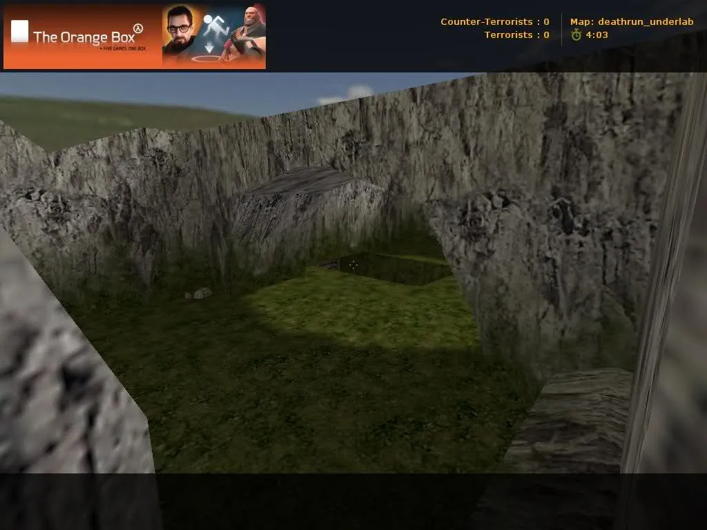 Скриншот  deathrun_underlab_v2 — карта deathrun для CS 1.6: точки, баланс сторон, .nav, оптимизация