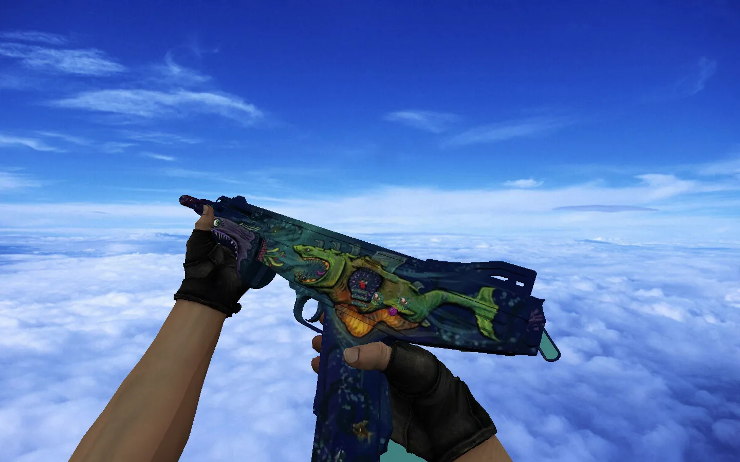 Скриншот  Fracture Case пак для CS 1.6: v_/p_/w_ модели, звуки, анимация осмотра и набор скинов оружия