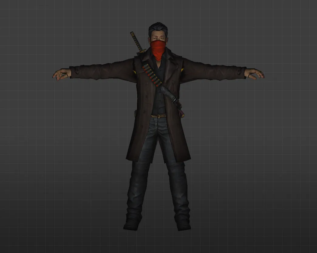 Скриншот Модель «Красный шарф» для CS 1.6 - Уникальный скин для игроков