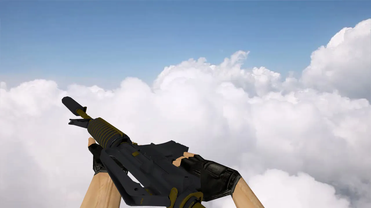 Скриншот Модель M4A1 «Рыцарь» v_ p_ w_ для CS 1.6: звуки, анимация осмотра, текстуры и настройка оружия