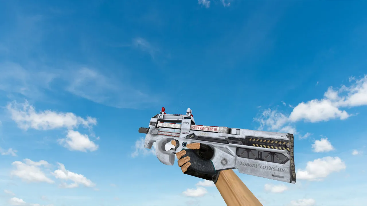 Скриншот Модель «P90 Nobody Loves Me» для CS 1.6 - Качество и Детали