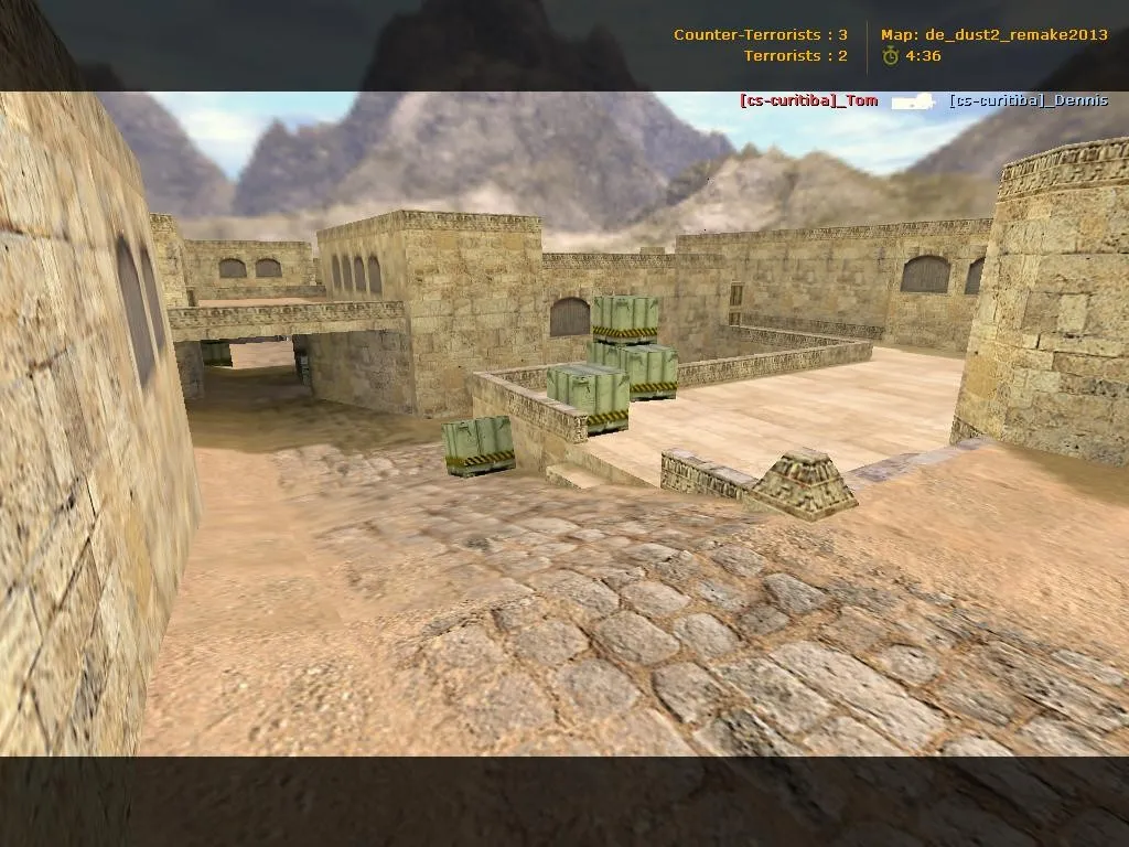 Скриншот  de_dust2_remake2013 — карта DE Dust2 remake для CS 1.6: точки, тактика и оптимизация