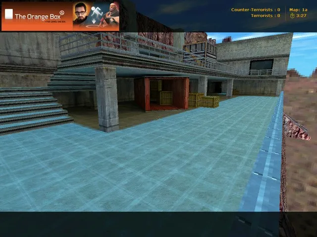 Скриншот Карта de_atomic для CS 1.6: точки, маршруты, .nav для ботов и оптимизация wpoly/epoly