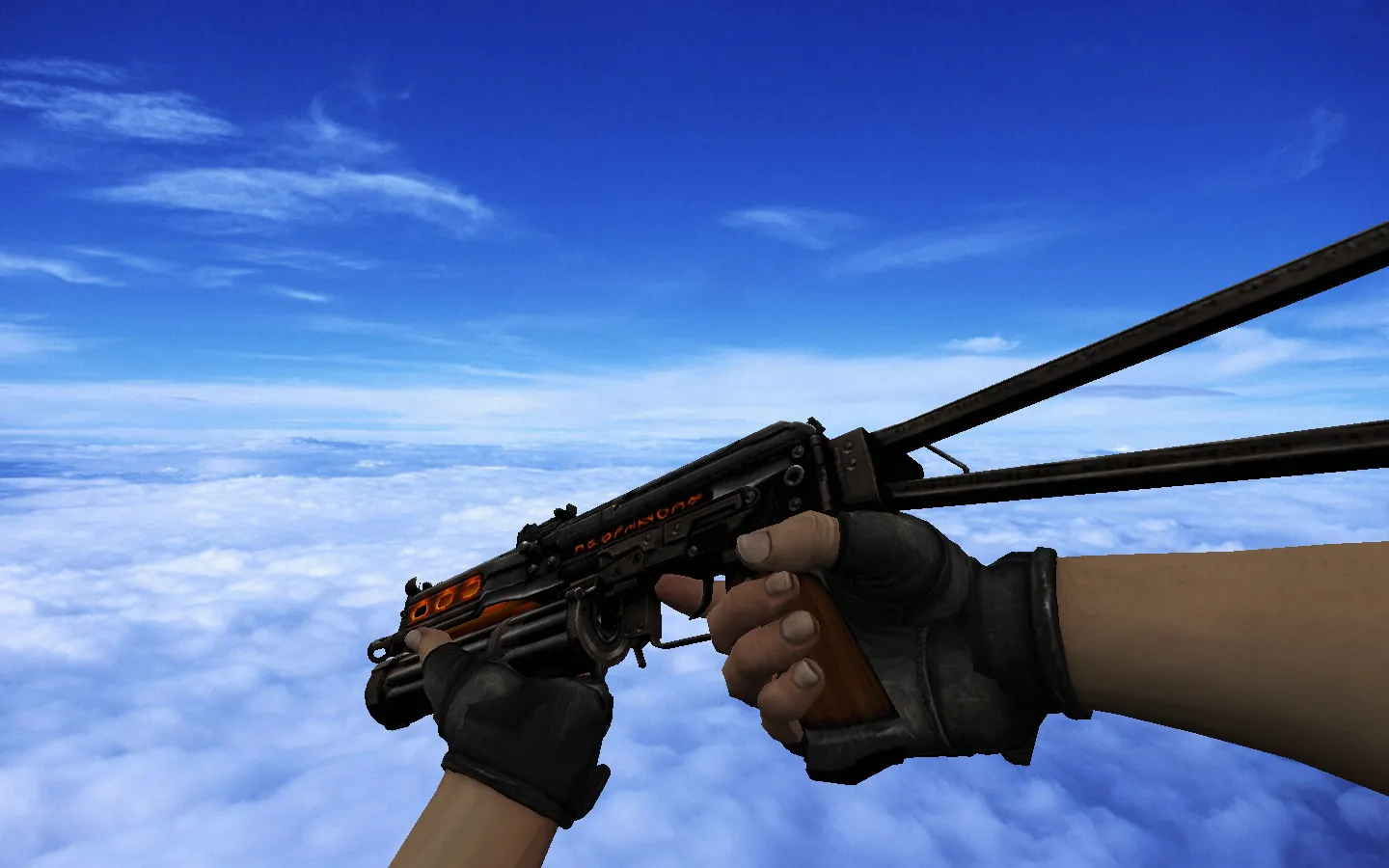 Скриншот Fracture Case пак для CS 1.6: v_/p_/w_ модели, звуки, анимация осмотра и набор скинов оружия