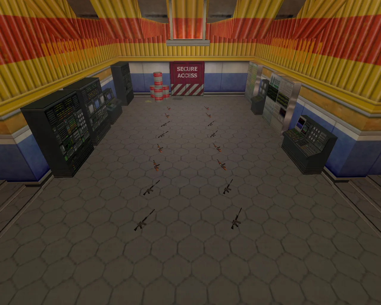 Скриншот  aim_lambdalab — карта для тренировки прицела в CS 1.6: точки, маршруты, боты и оптимизация