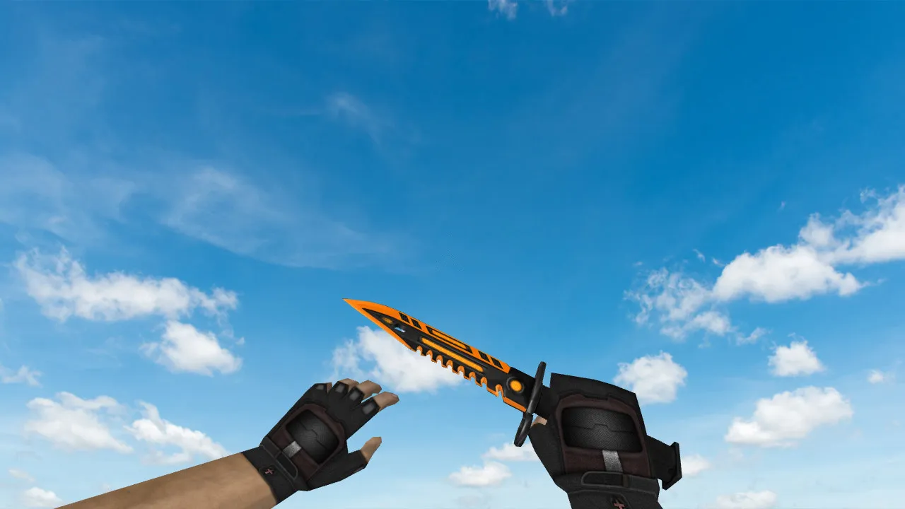 Скриншот Модель ножа M9 Bayonet Mechanism для CS 1.6: v_ p_ w_ модели, звуки, анимация осмотра