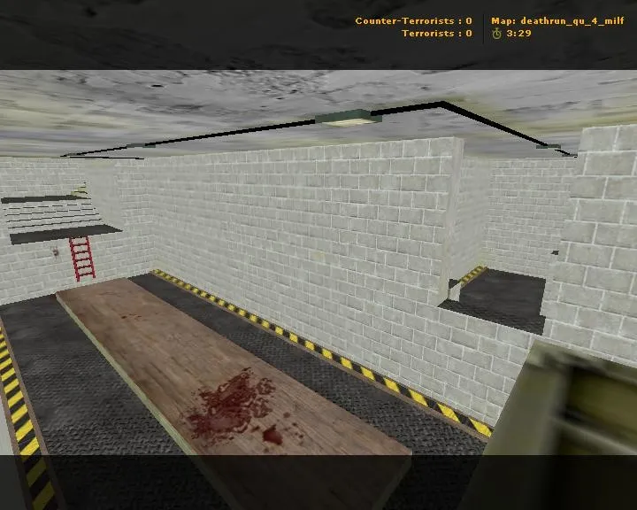 Скриншот  deathrun_qu_4_milf — карта Deathrun для CS 1.6: точки, маршруты, навигация ботов, оптимизация