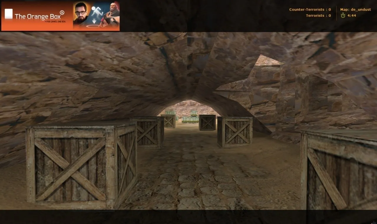 Скриншот Карта de_undust для CS 1.6 - Тактические преимущества и особенности