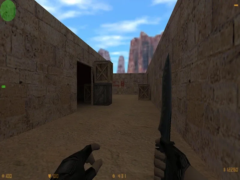 Скриншот  Карта de_dust3824 для CS 1.6: баланс сторон, точки, .nav для ботов, оптимизация и настройка под сервер