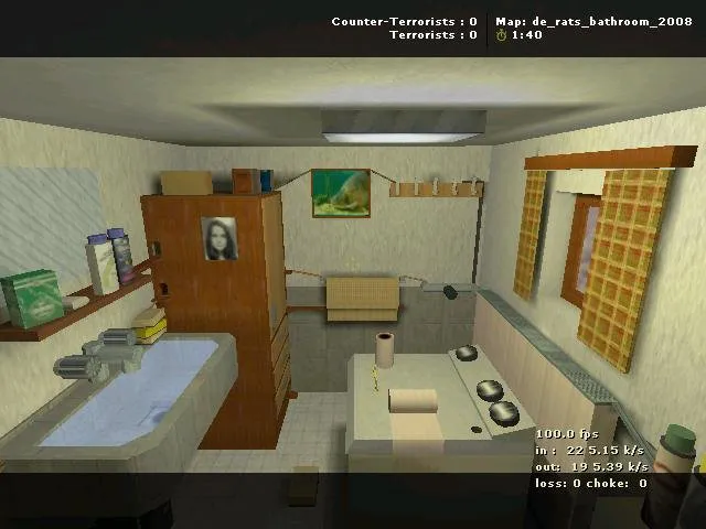 Скриншот  Карта de_rats_bathroom_2008 для CS 1.6 - Скачать и Играйте