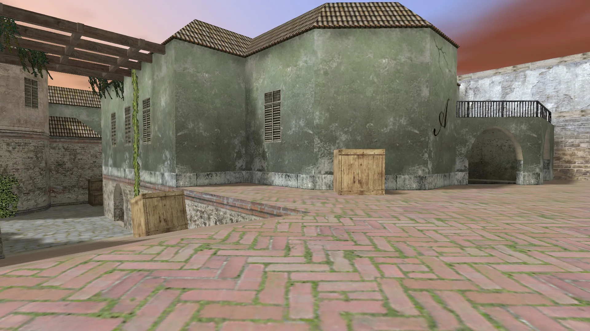 Скриншот  Карта de_esl_autumn для CS 1.6: тактика CT/T, точки контроля, .nav для ботов и оптимизация