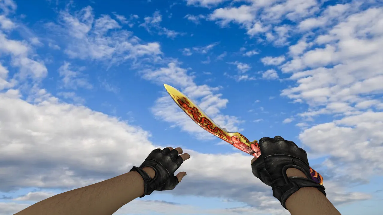 Скриншот Модель «Kukri Beast Knife» для CS 1.6: v_ и w_ модели, звуки, анимация осмотра, текстуры и правильная настройка