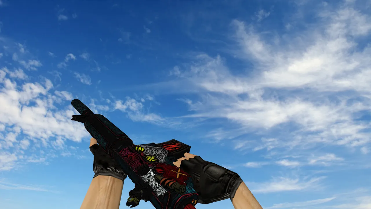 Скриншот Модель «M4A4 Cutter» v_m4a1p v_ модели, w_ и p_ для CS 1.6: звуки, анимация осмотра, текстуры и настройка