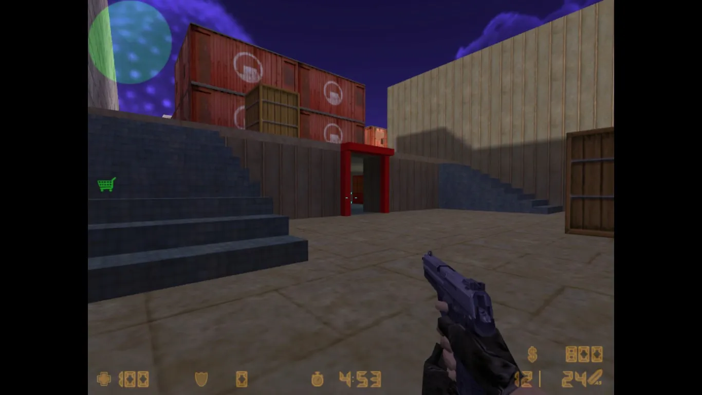 Скриншот  Карта «de_beernbewbz» для CS 1.6: тактика за CT и T, точки, .nav, оптимизация wpoly/epoly