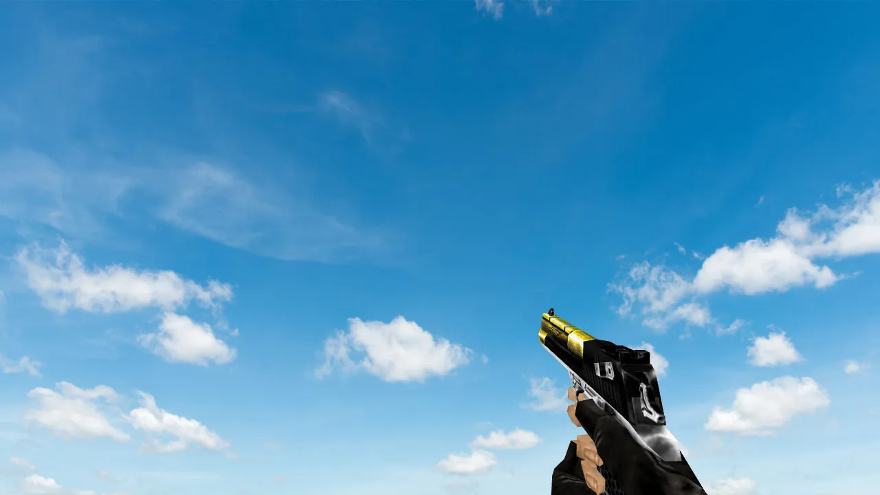 Скриншот Модель Deagle Shiny Black Gold для CS 1.6 - Подробное Описание