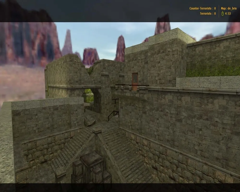 Скриншот  de_bris карта для CS 1.6: точки, баланс сторон, .nav для ботов и оптимизация wpoly/epoly