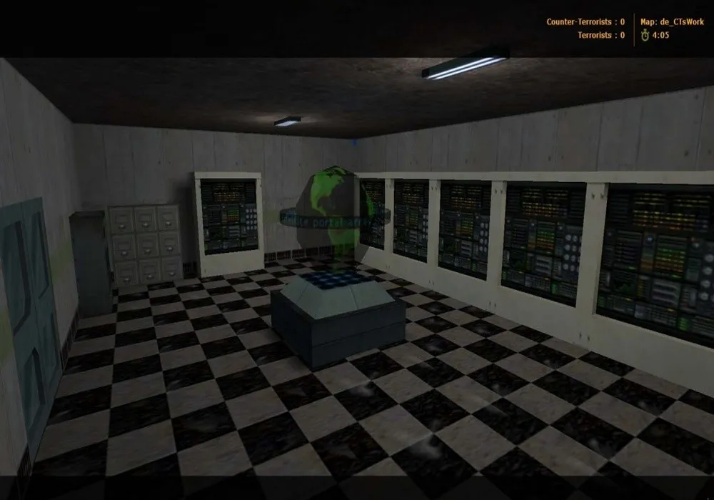 Скриншот  de_ctswork для CS 1.6: тактика за CT, точки контроля и настройка сервера без лагов