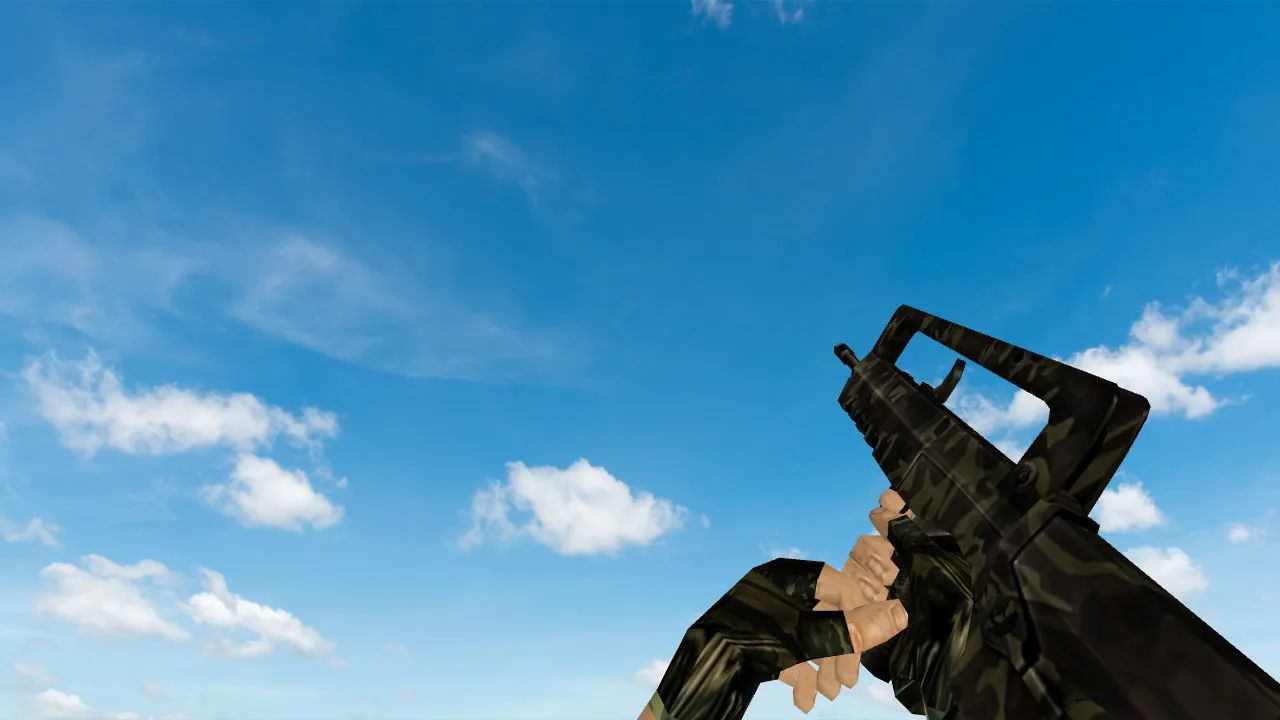 Скриншот Модель Famas Camouflage для CS 1.6 - Уникальный скин для вашего арсенала