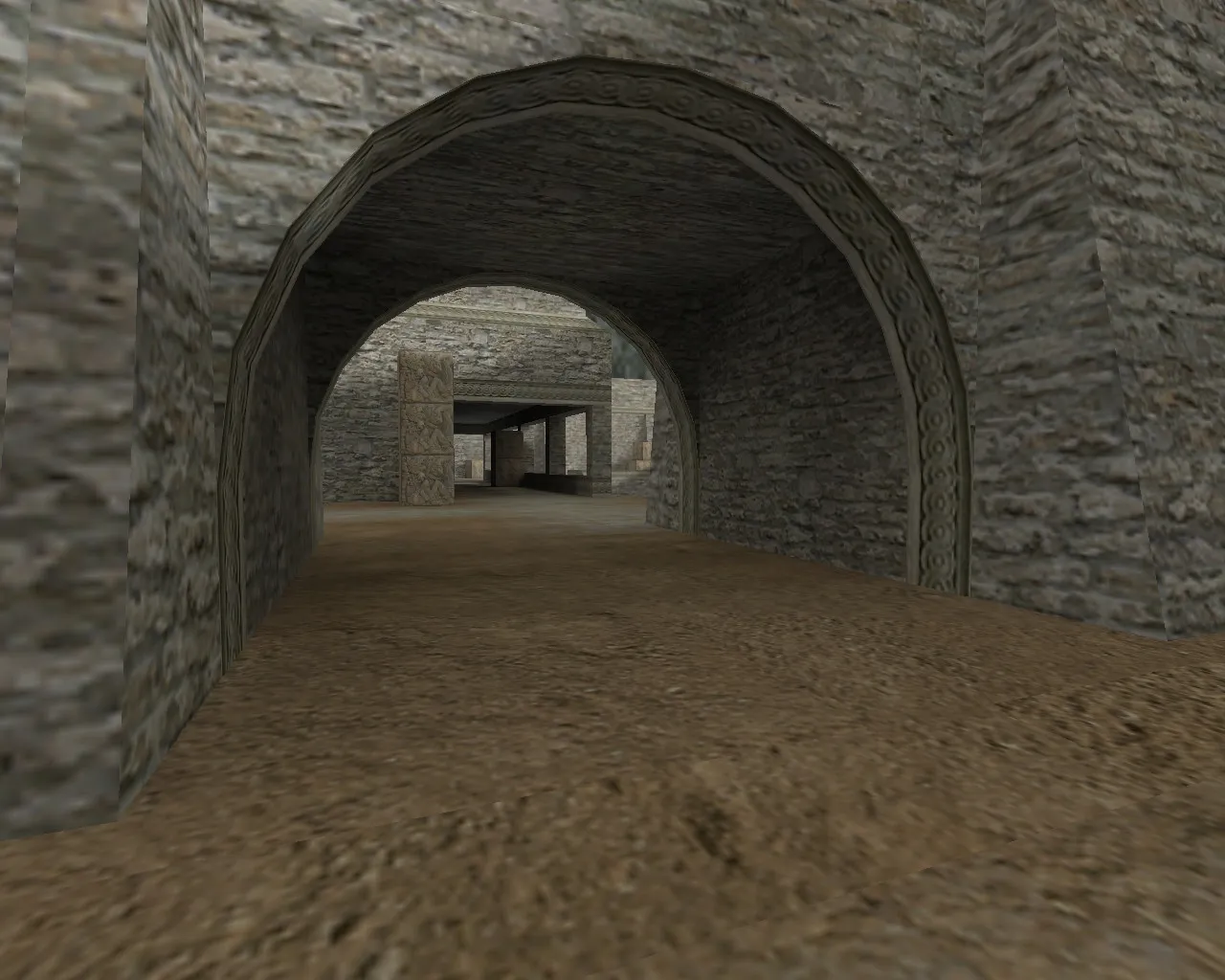 Скриншот  de_aztec_fal для CS 1.6: баланс сторон, точки, .nav, оптимизация wpoly/epoly и настройка ботов