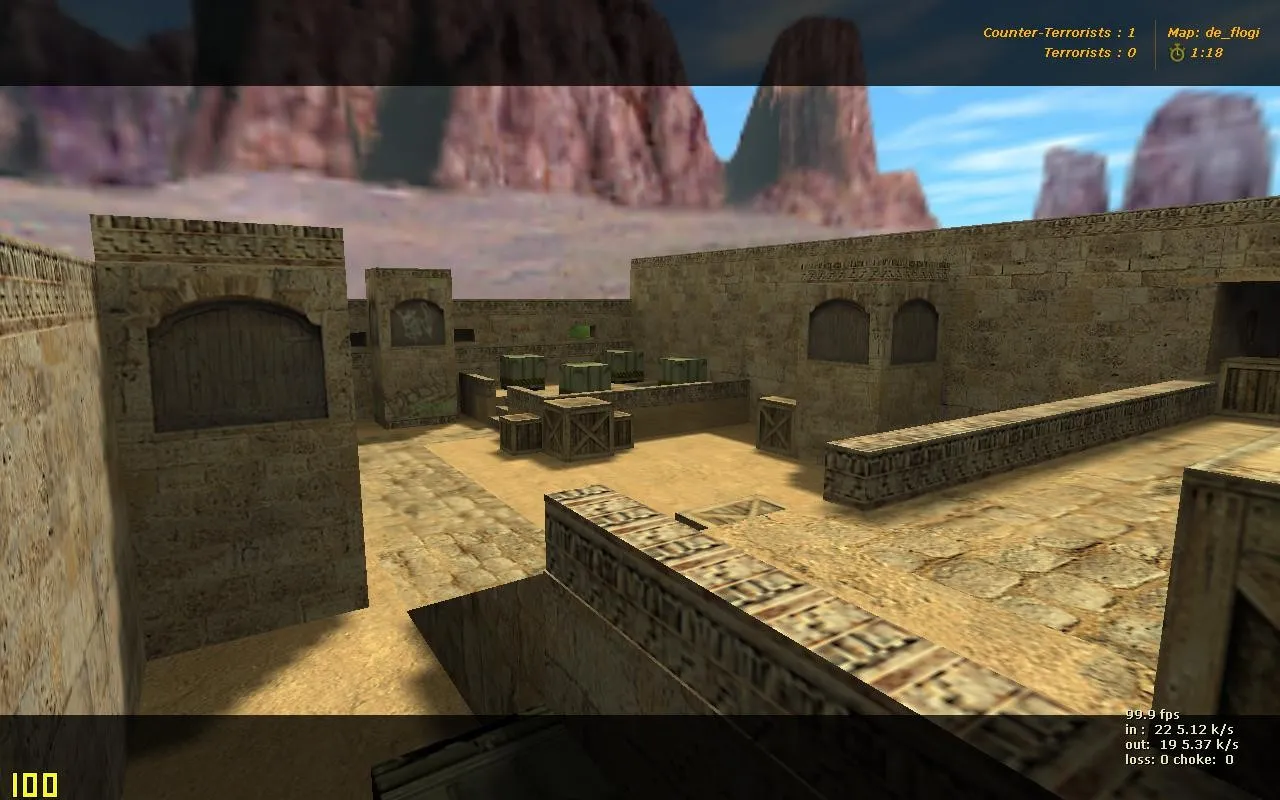 Скриншот  Карта de_flogi для CS 1.6: тактики за CT и T, установка, .nav, оптимизация wpoly/epoly