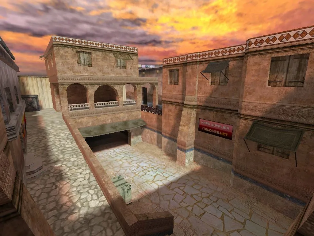 Скриншот  Карта de_kassai для CS 1.6 - Тактическая карта для командной игры