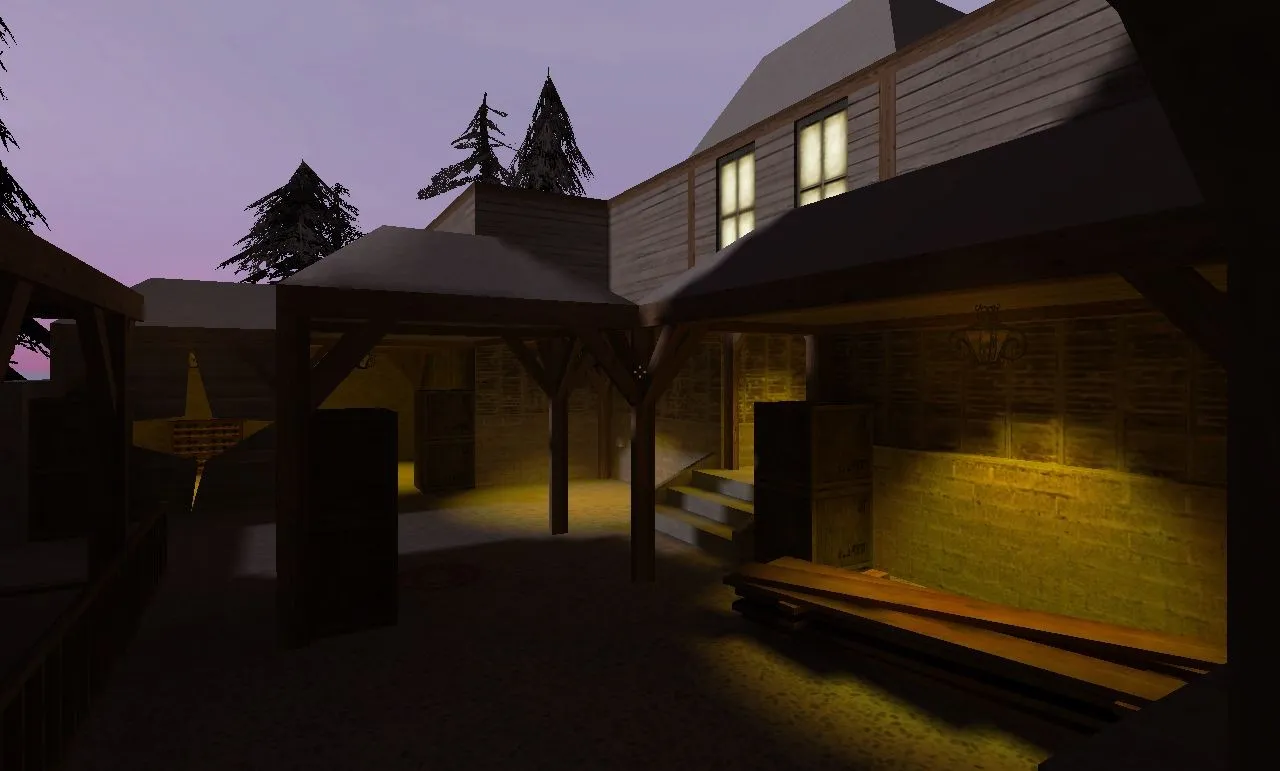 Скриншот  Карта csde_skyfall для CS 1.6: баланс сторон, точки под плент/деф, .nav для ботов и оптимизация