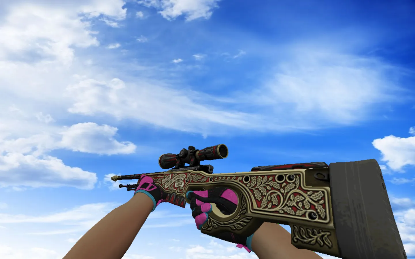 Скриншот Модель AWP | Принц и спортивные перчатки Порок для CS 1.6