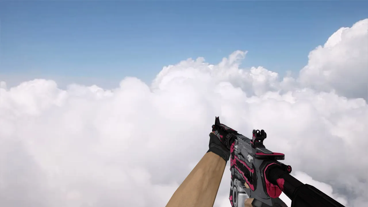 Скриншот Модель M4A1 «M4A4 Woop Woop» v_ p_ w_ для CS 1.6: звуки, анимация осмотра и текстуры