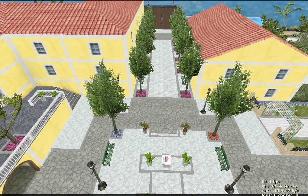 Скриншот  de_farniente карта для CS 1.6: тактика, точки, .nav для ботов, оптимизация и установка