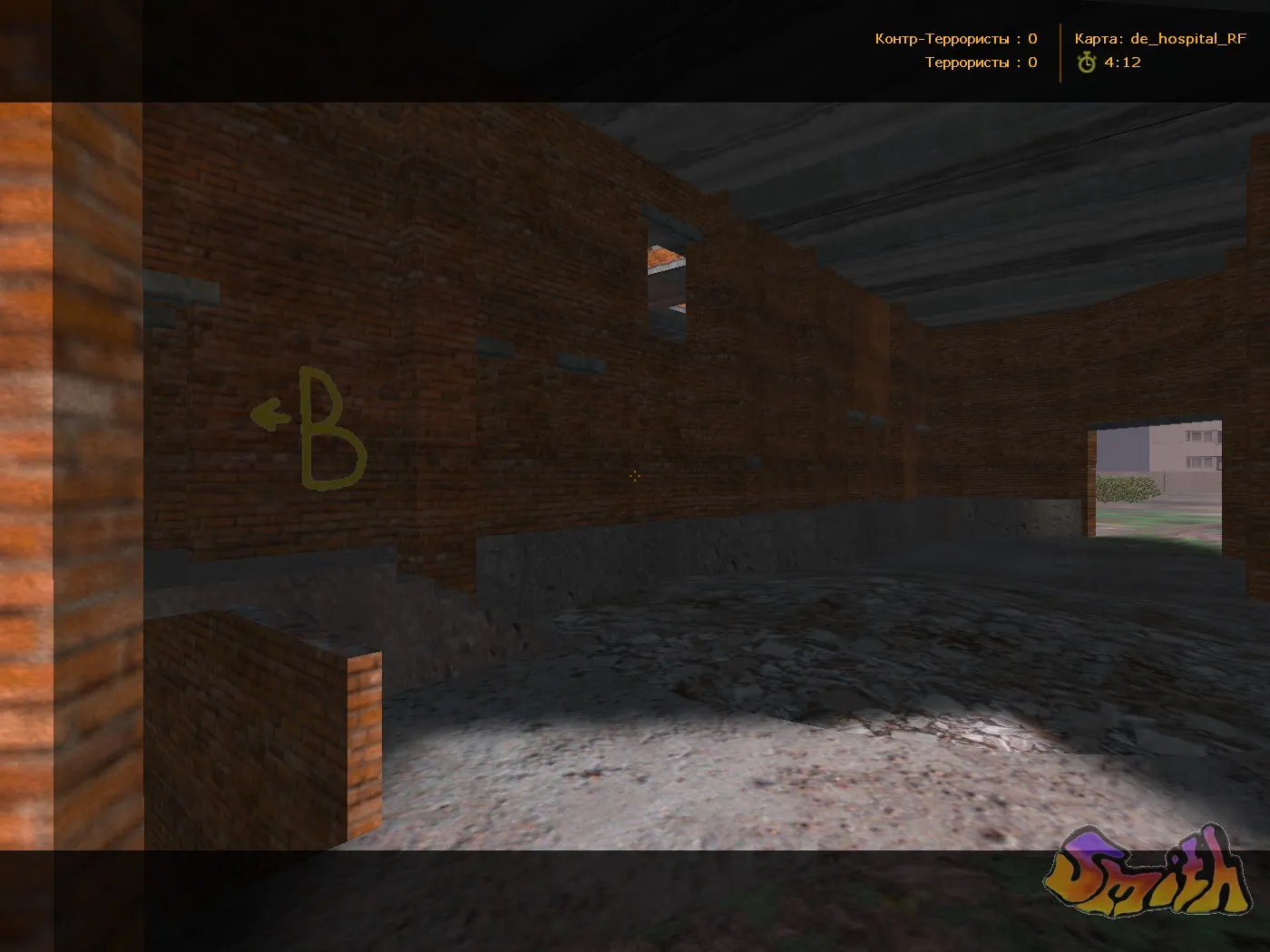 Скриншот  Карта de_hospital_rf для CS 1.6 - Подробное описание и стратегии