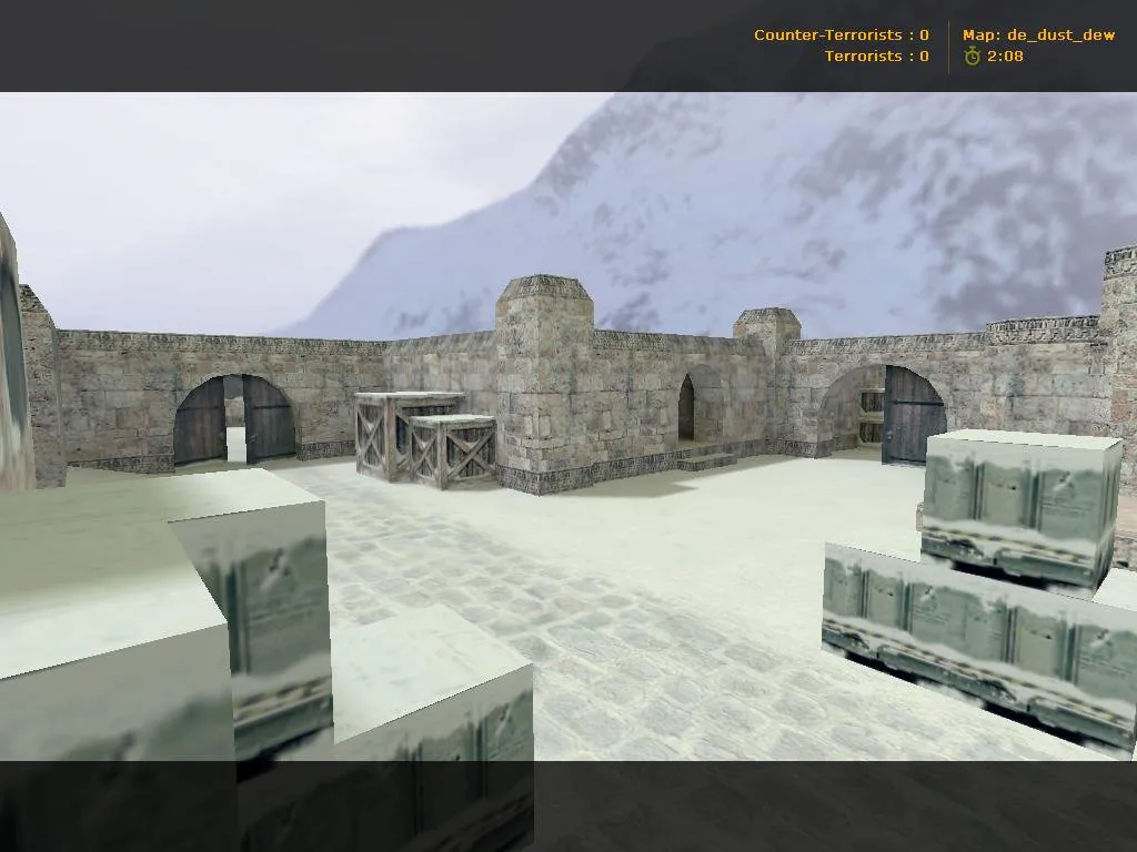 Скриншот  de_dust_dew для CS 1.6: точки, раунды и оптимизация карты под 4554/8610
