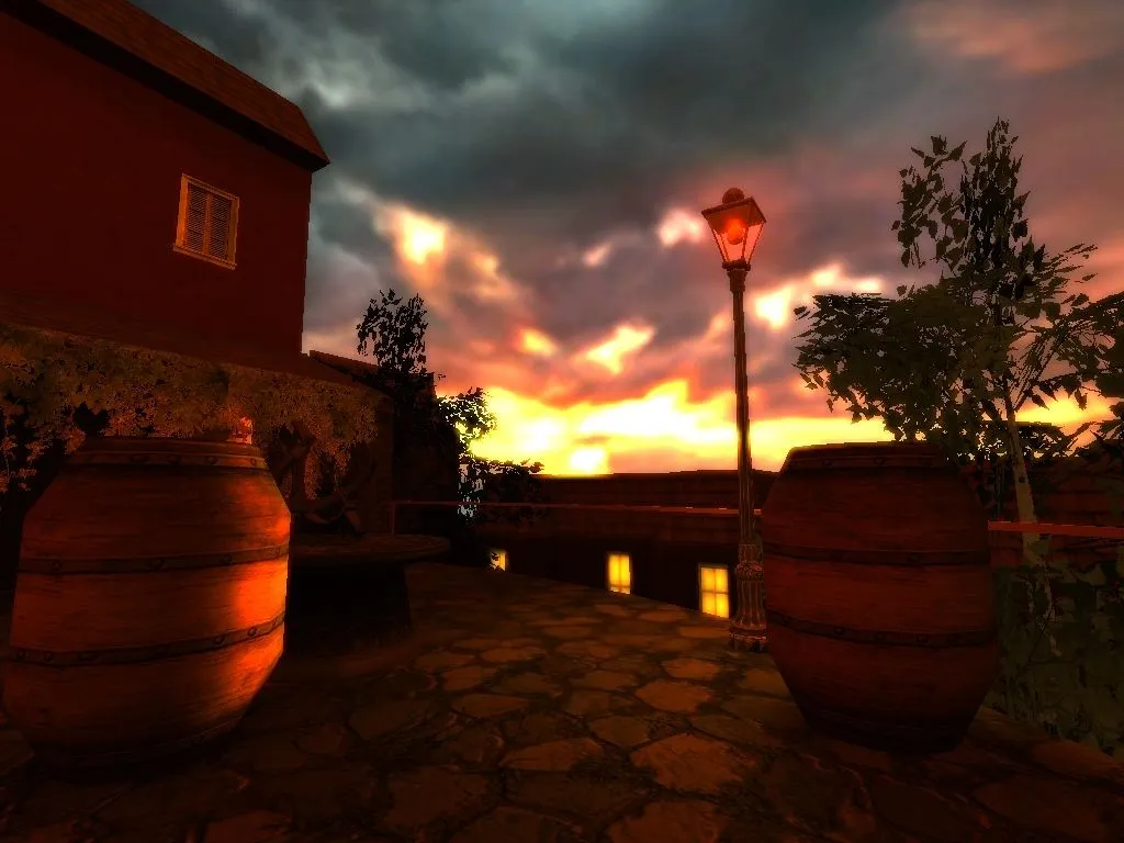 Скриншот Карта de_sunset_mission для CS 1.6 – детали и тактика