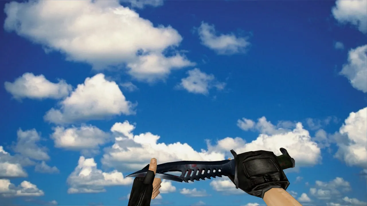 Скриншот Модель «Nautilus Knife» v_knife для CS 1.6: нож с анимацией осмотра, звуками и качественными текстурами