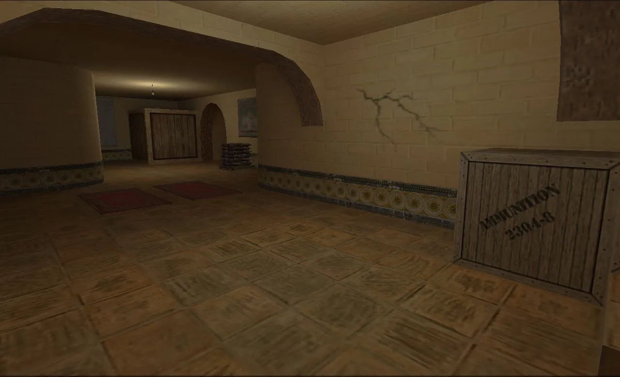 Скриншот  de_dust2_2013_final карта для CS 1.6: баланс сторон, точки под респ, .nav и оптимизация