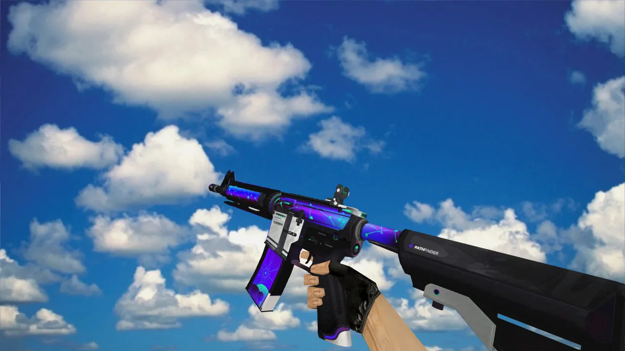 Скриншот Модель M4A4 Pathfinder v_ p_ w_ для CS 1.6: звуки, анимация осмотра, текстуры и настройка оружия