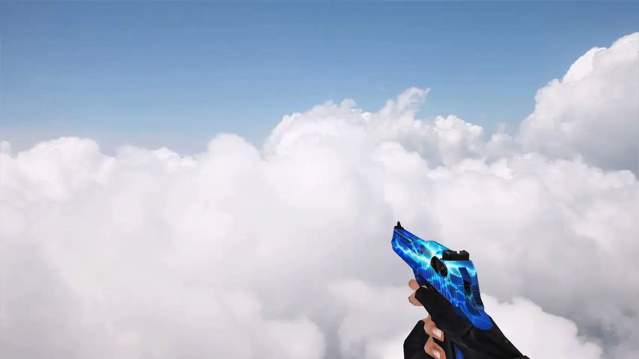 Скриншот Модель «CSO Desert Eagle Blue Lightning» для CS 1.6 - Скачать