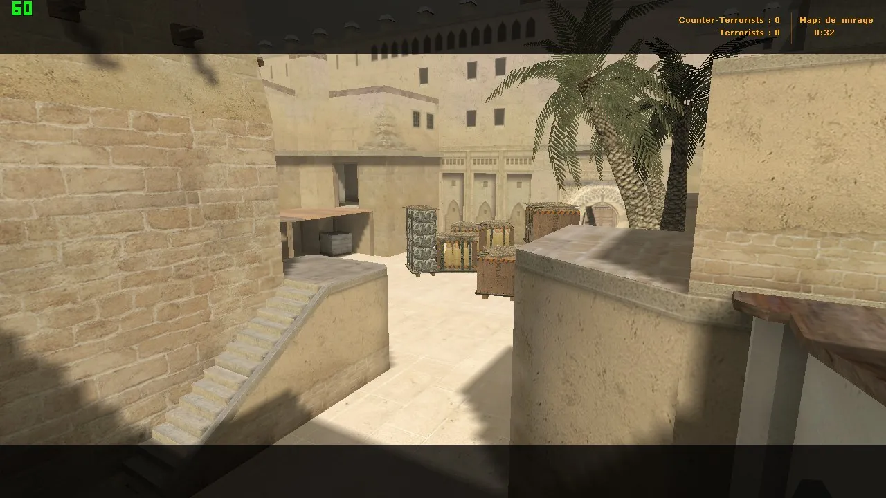 Скриншот Карта cso_mirage для CS 1.6: точки, тактика за CT/T, .nav для ботов, оптимизация wpoly/epoly