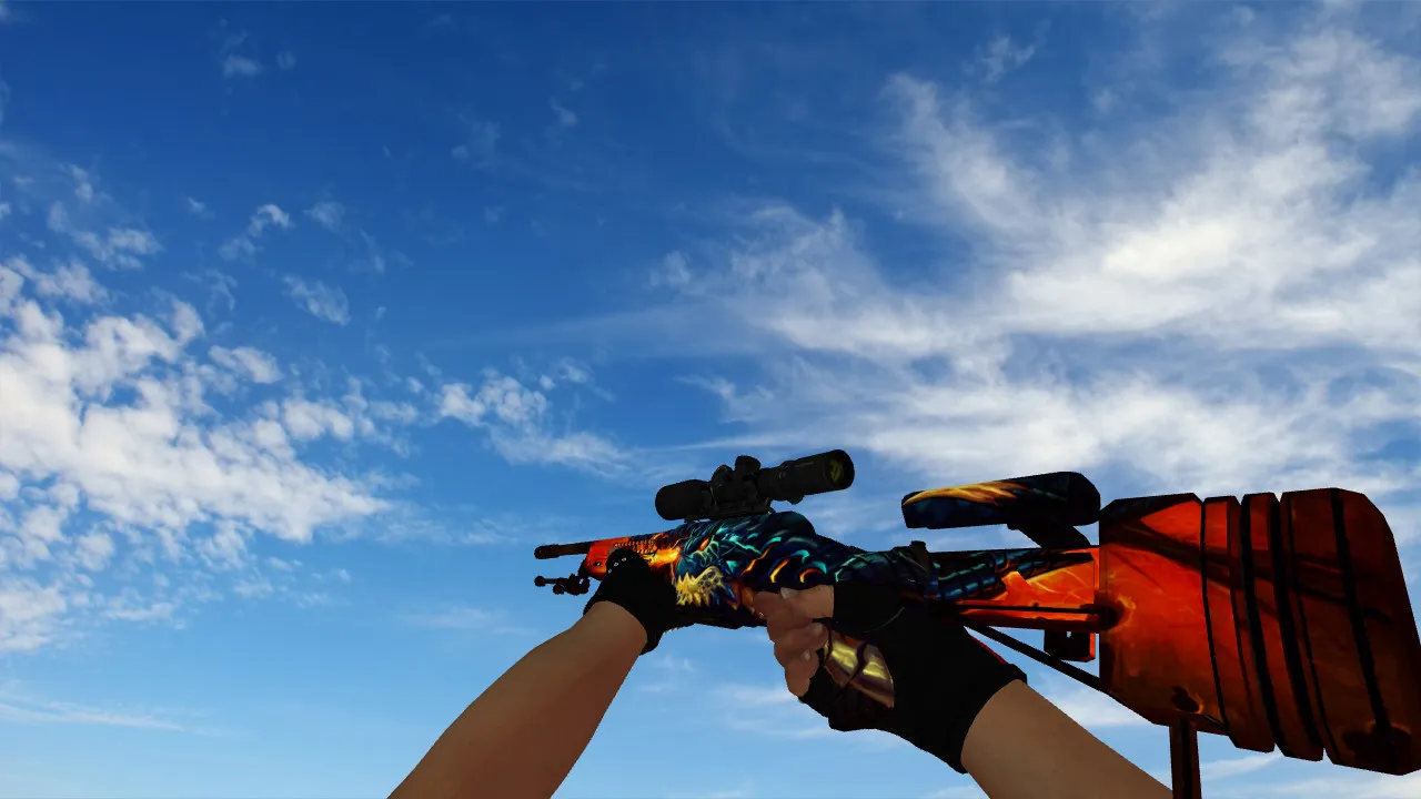 Скриншот  Пак моделей оружия из CS GO для CS 1.6: v_, p_, w_, звуки, анимация осмотра и качество текстур