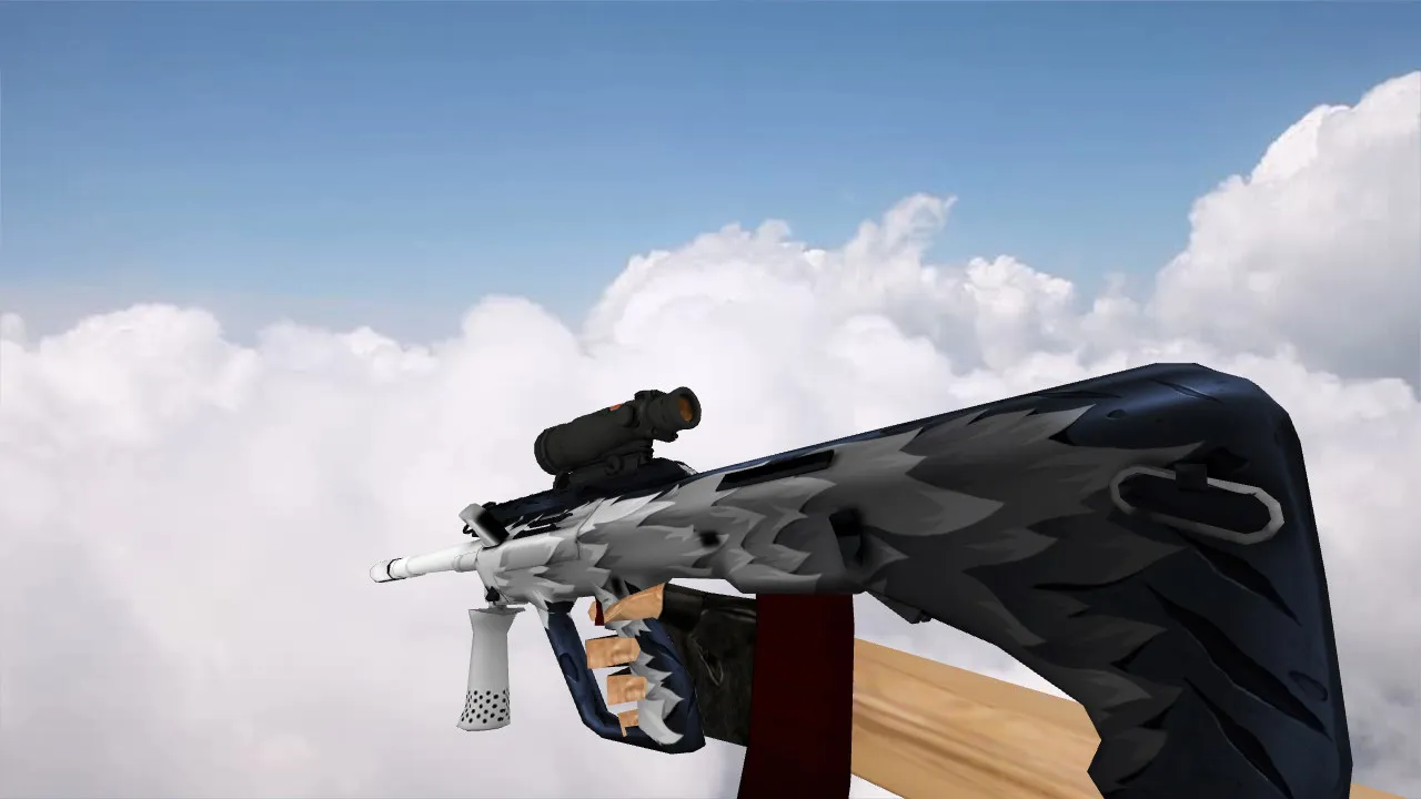 Скриншот Модель AUG White Fang для CS 1.6 - Качество и Уникальность