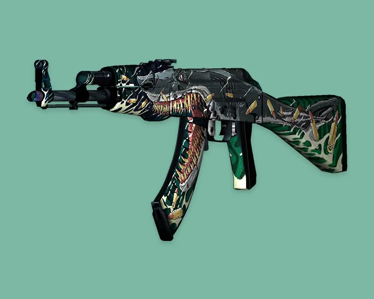 Скриншот АК-47 «Дикая акула» v_model для CS 1.6: p_ и w_ модели, анимация осмотра, звуки и текстуры