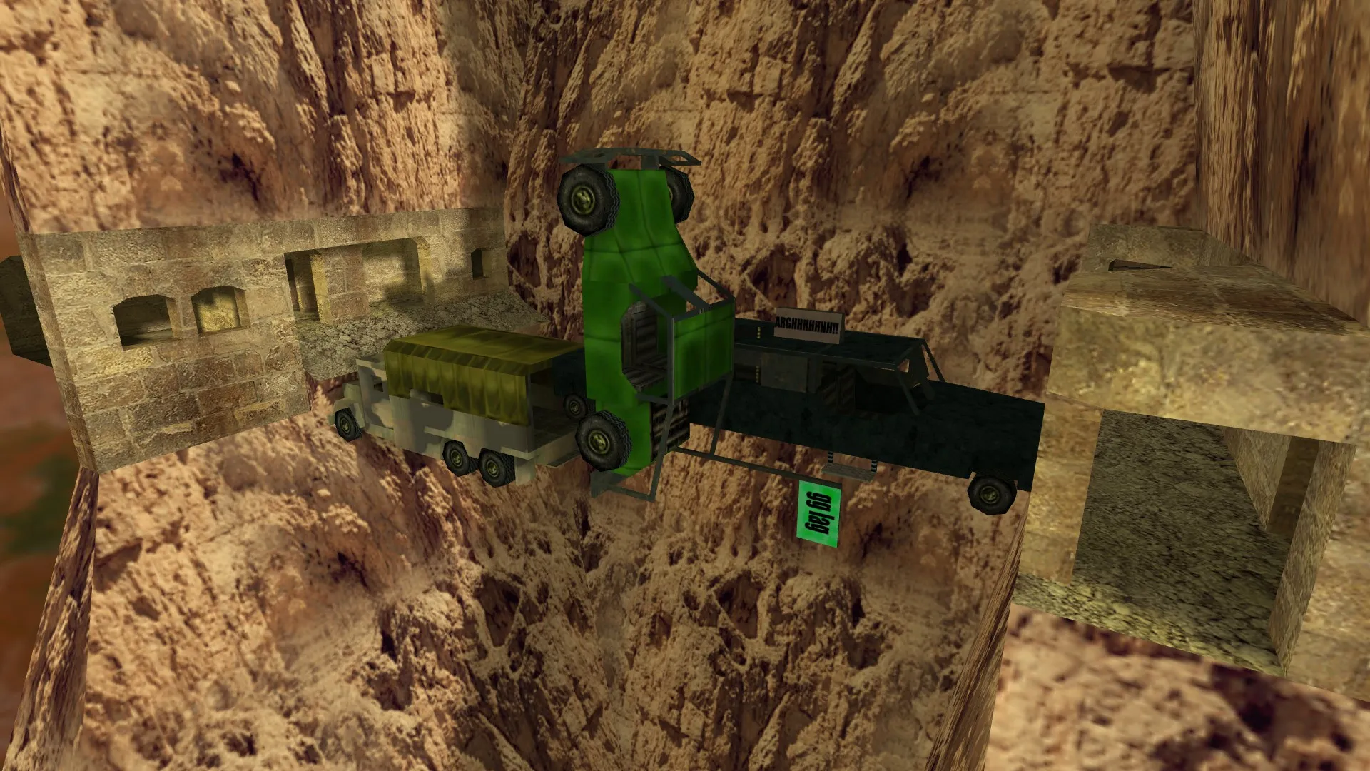 Скриншот  Карта de_lostcars для CS 1.6 - тактика и подробности