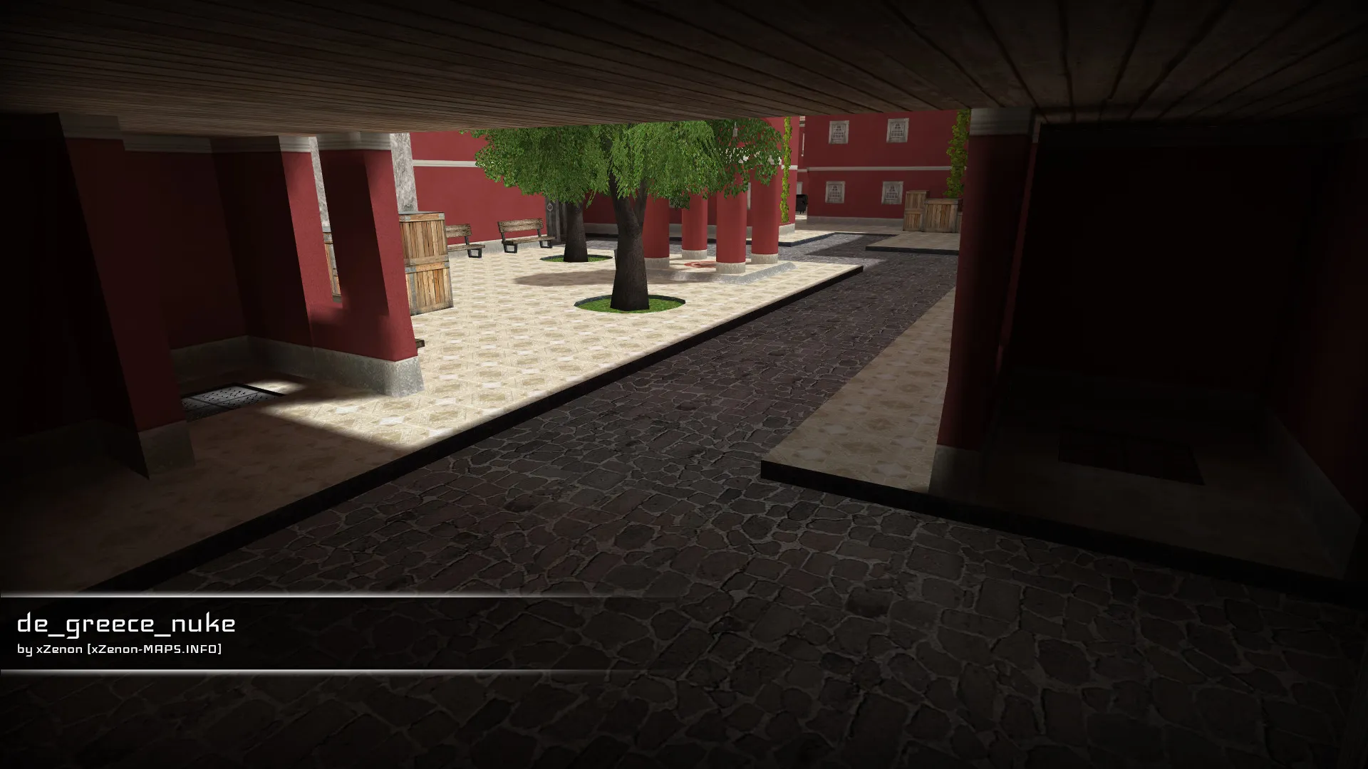 Скриншот  Карта de_greece_nuke_b3 для CS 1.6: точки, маршруты, .nav для ботов и оптимизация wpoly/epoly