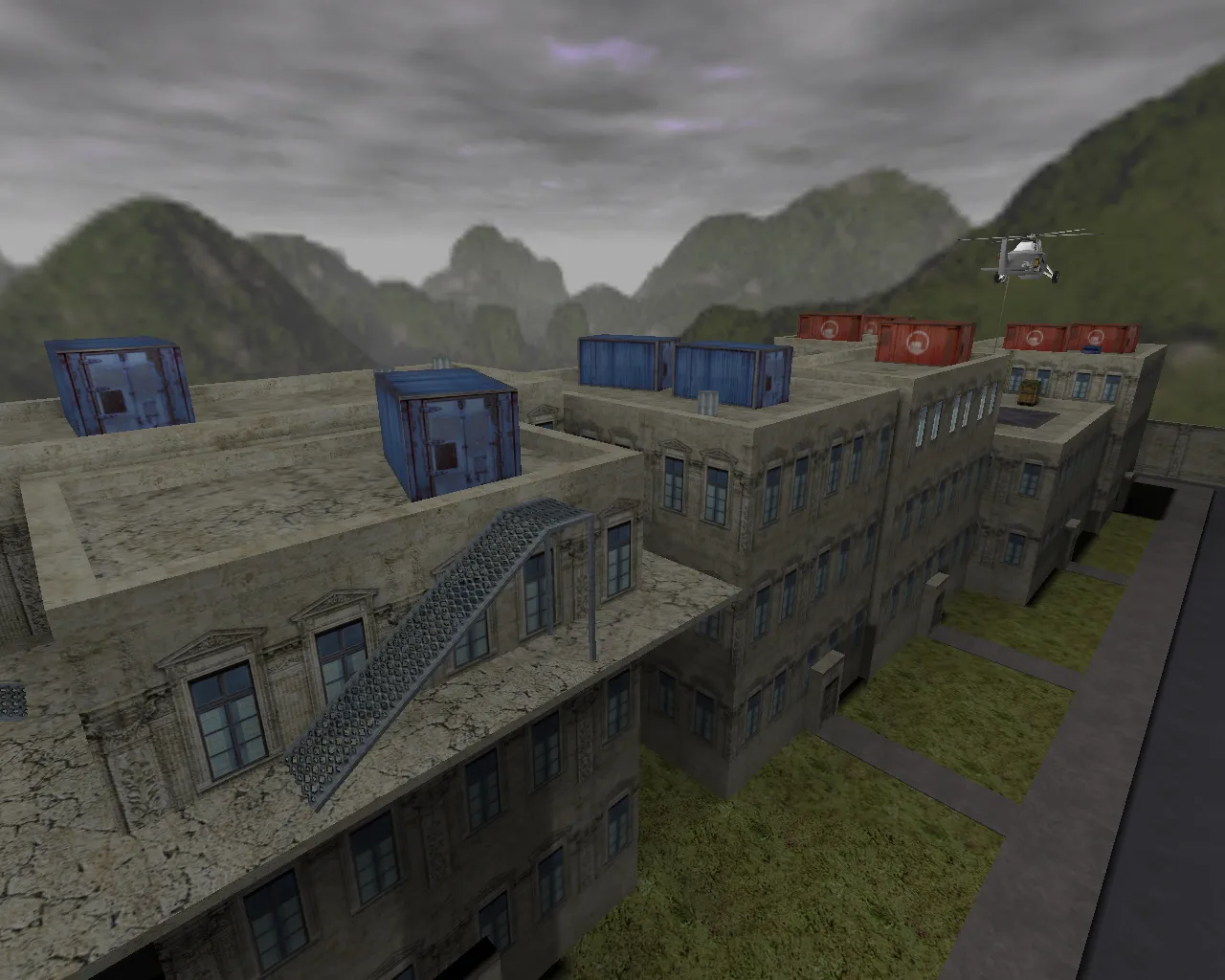 Скриншот  Карта de_roof_nf для CS 1.6 - Детальный обзор и особенности