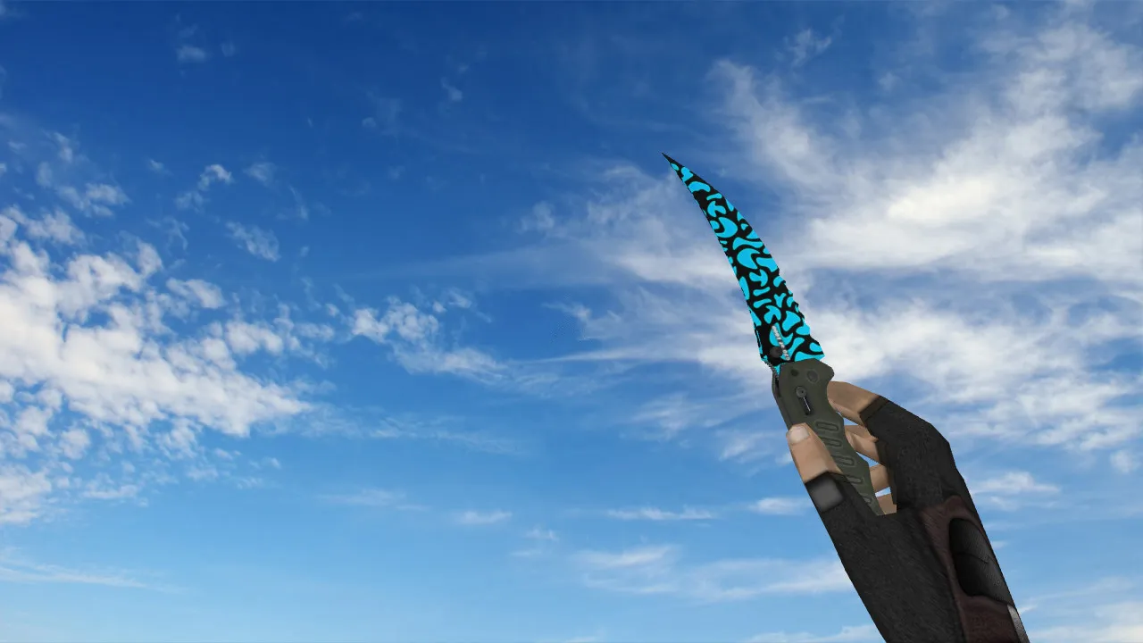 Скриншот Модель ножа Flip Knife Bussta для CS 1.6: v_, p_, w_ модели, звук, анимация осмотра и качество текстур