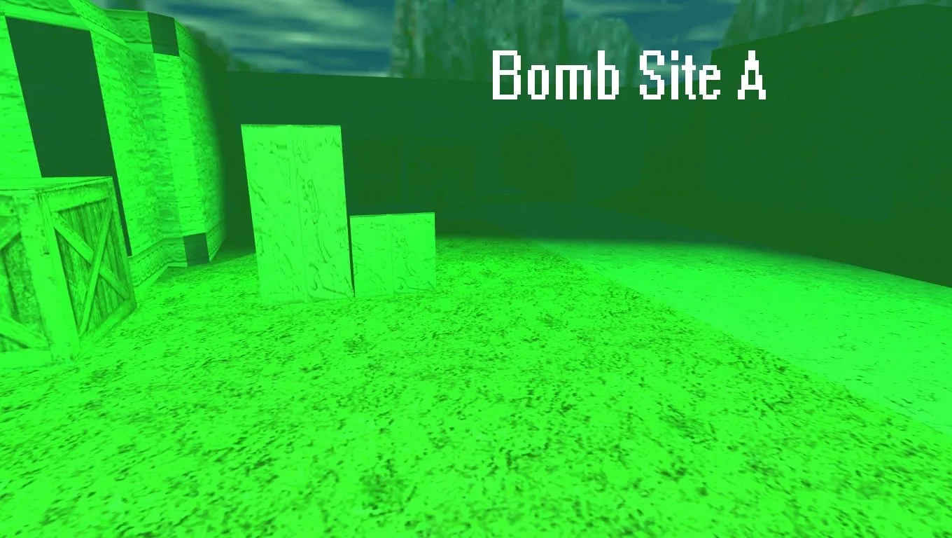 Скриншот  Карта de_fcastle для CS 1.6: тактики, точки, навигация ботов, оптимизация wpoly/epoly