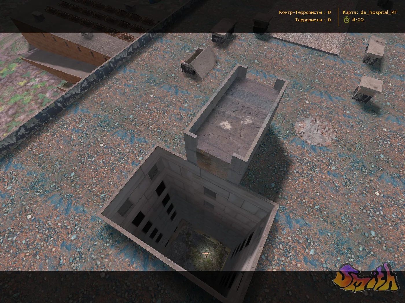 Скриншот  Карта de_hospital_rf для CS 1.6 - Подробное описание и стратегии