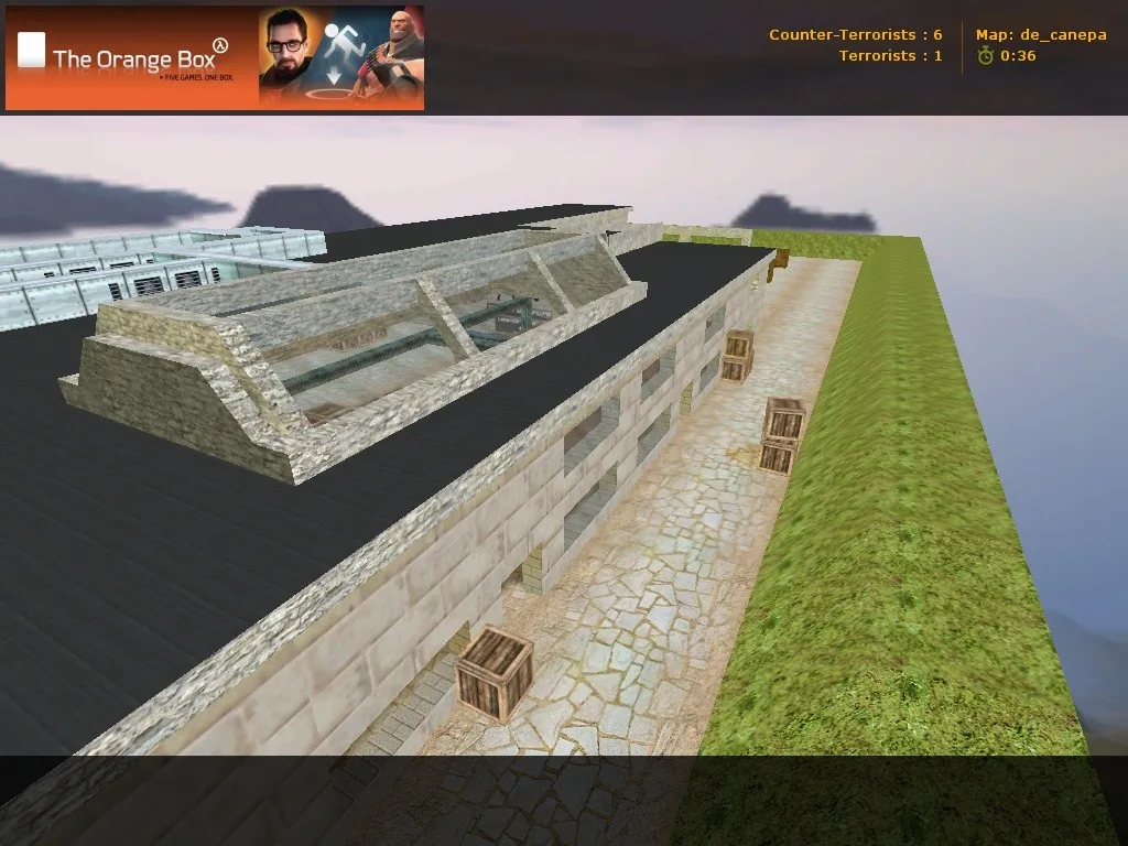 Скриншот  de_canepa карта для CS 1.6: тактика за Т и КТ, точки, .nav для ботов, оптимизация wpoly/epoly